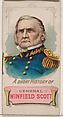 A Short History of General Winfield Scott, from the Histories of Generals series of booklets (N78) for Duke brand cigarettes, W. Duke, Sons & Co.  American, Commercial color lithograph