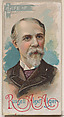 Life of Russell Alexander Alger, from the Histories of Poor Boys and Famous People series of booklets (N79) for Duke brand cigarettes, W. Duke, Sons & Co.  American, Commercial color lithograph