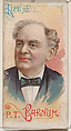 Life of P.T. Barnum, from the Histories of Poor Boys and Famous People series of booklets (N79) for Duke brand cigarettes, W. Duke, Sons & Co.  American, Commercial color lithograph
