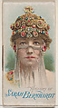 History of Sarah Bernhardt, from the Histories of Poor Boys and Famous People series of booklets (N79) for Duke brand cigarettes, W. Duke, Sons & Co.  American, Commercial color lithograph