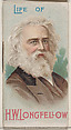 Life of Henry Wadsworth Longfellow, from the Histories of Poor Boys and Famous People series of booklets (N79) for Duke brand cigarettes, W. Duke, Sons & Co.  American, Commercial color lithograph