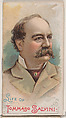 Life of Tommaso Salvini, from the Histories of Poor Boys and Famous People series of booklets (N79) for Duke brand cigarettes, W. Duke, Sons & Co.  American, Commercial color lithograph