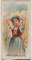 Harvest Home, Austria, from the Holidays series (N80) for Duke brand cigarettes, W. Duke, Sons & Co.  American, Commercial color lithograph