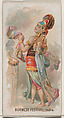 Burmese Festival, India, from the Holidays series (N80) for Duke brand cigarettes, W. Duke, Sons & Co.  American, Commercial color lithograph