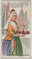 New Year, The Netherlands, from the Holidays series (N80) for Duke brand cigarettes, W. Duke, Sons & Co.  American, Commercial color lithograph