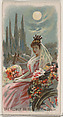 The Flower Fair, Spain, from the Holidays series (N80) for Duke brand cigarettes, W. Duke, Sons & Co.  American, Commercial color lithograph