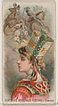 Gustavus Adolphus Festival, Sweden, from the Holidays series (N80) for Duke brand cigarettes, W. Duke, Sons & Co.  American, Commercial color lithograph