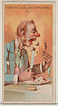 When the Swallows Homeward Fly, from the Jokes series (N87) for Duke brand cigarettes, W. Duke, Sons & Co. American, Commercial color lithograph