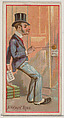A Heavy Ring, from the Jokes series (N87) for Duke brand cigarettes, W. Duke, Sons & Co. American, Commercial color lithograph