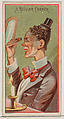 Caricatured figure / A Regular Corker, from the Jokes series (N87) for Duke brand cigarettes, W. Duke, Sons & Co. American, Commercial color lithograph
