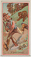 A Bare Chance, from the Jokes series (N87) for Duke brand cigarettes, W. Duke, Sons & Co. American, Commercial color lithograph