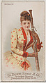 Bassoon, from the Musical Instruments series (N82) for Duke brand cigarettes, W. Duke, Sons & Co.  American, Commercial color lithograph