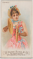 Cymbals, from the Musical Instruments series (N82) for Duke brand cigarettes, W. Duke, Sons & Co.  American, Commercial color lithograph