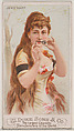 Jews Harp, from the Musical Instruments series (N82) for Duke brand cigarettes, W. Duke, Sons & Co.  American, Commercial color lithograph
