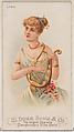 Lyre, from the Musical Instruments series (N82) for Duke brand cigarettes, W. Duke, Sons & Co.  American, Commercial color lithograph