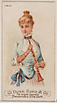 Oboe, from the Musical Instruments series (N82) for Duke brand cigarettes, W. Duke, Sons & Co. American, Commercial color lithograph