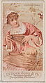 Pandean Pipes, from the Musical Instruments series (N82) for Duke brand cigarettes, W. Duke, Sons & Co.  American, Commercial color lithograph