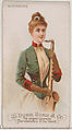 Saxophone, from the Musical Instruments series (N82) for Duke brand cigarettes, W. Duke, Sons & Co. American, Commercial color lithograph