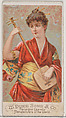 Seimseim, from the Musical Instruments series (N82) for Duke brand cigarettes, W. Duke, Sons & Co. American, Commercial color lithograph