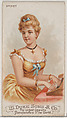 Spinet, from the Musical Instruments series (N82) for Duke brand cigarettes, W. Duke, Sons & Co.  American, Commercial color lithograph