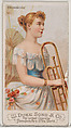 Trombone, from the Musical Instruments series (N82) for Duke brand cigarettes, W. Duke, Sons & Co.  American, Commercial color lithograph