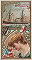 Steamship State of Texas, Mallory Line, from the Ocean and River Steamers series (N83) for Duke brand cigarettes, W. Duke, Sons & Co.  American, Commercial color lithograph