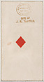 One Diamond, from the Playing Cards series (N84) to promote Turkish Cross-Cut Cigarettes for W. Duke, Sons and Co., W. Duke, Sons & Co.  American, Commercial color lithograph