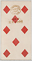 Eight Diamonds, from the Playing Cards series (N84) to promote Turkish Cross-Cut Cigarettes for W. Duke, Sons and Co., W. Duke, Sons & Co.  American, Commercial color lithograph