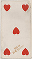 Five Hearts, from the Playing Cards series (N84) to promote Turkish Cross-Cut Cigarettes for W. Duke, Sons and Co., W. Duke, Sons & Co.  American, Commercial color lithograph