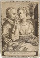 Sense of Smell (copy), Anonymous, Netherlandish, 16th century, Engraving