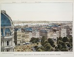 Post Office, Broadway, Hudson River and Jersey Shore, Charles Magnus & Company  American, Wood engraving, hand colored