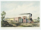 The Express Train, Charles Parsons (American (born England), Hampshire 1821–1910 New York), Hand-colored lithograph