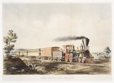 The Express Train, Charles Parsons American, Hand-colored lithograph