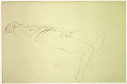 Reclining Nude, Gustav Klimt (Austrian, Baumgarten 1862–1918 Vienna), Graphite