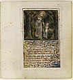 Songs of Innocence: The Little Boy Found, William Blake (British, London 1757–1827 London), Relief etching printed in orange-brown ink and hand-colored with watercolor and shell gold