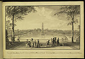 A General Plan and Prospective of Lord Viscount Cobham's Gardens at Stowe, Jacques Rigaud (French, Marseilles 1681–1754 Paris), Pen and ink, brush and wash (fourteen drawings), one etching