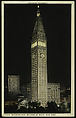 Metropolitan Building at Night, New York, Detroit Publishing Company (American), Color lithograph
