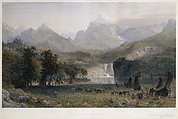 The Rocky Mountains, Lander's Peak, James Smillie (American, Edinburgh 1807–1885 Poughkeepsie, New York), Hand-colored steel plated etching and engraving