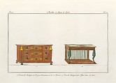 Collection de Meubles et Objets de Goût, vol. 1, Edited by Pierre de La Mésangère (French, Pontigné 1761–1831 Paris), Engraving, hand-colored