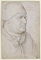 Portrait of Alain de Coëtivy (1407–1474), Jean Fouquet (French, Tours ca. 1425–ca. 1478 Tours), Metalpoint, black chalk on white prepared paper
