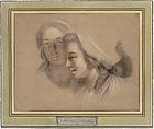 Marie Gabrielle Capet and Marie Marguerite Carreaux de Rosemond, Adélaïde Labille-Guiard (French, Paris 1749–1803 Paris), Black chalk with stumping, red and white chalks on beige paper