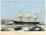 Clipper Ship "Red Jacket" – In the Ice off Cape Horn, on Her Passage from Australia, to Liverpool, August 1854, Charles Parsons (American (born England), Hampshire 1821–1910 New York), Hand-colored lithograph