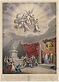 Apotheosis of George Washington, Heinrich Weishaupt  German, Hand-colored lithograph