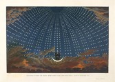 Design for The Magic Flute:  The Hall of Stars in the Palace of the Queen of the Night, Act 1, Scene 6, Karl Friedrich Schinkel  German, Aquatint printed in color and hand colored