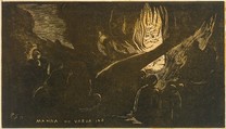 The Devil Speaks (Mahna No Varua Ino), from Fragrance (Noa Noa), Paul Gauguin French, Woodcut printed in color on Japanese paper