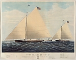 Cutter Yacht "Scud" of Philadelphia – Modelled by Robert L. Stevens, Esq., Charles Parsons American, Hand-colored lithograph