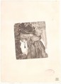 The Jet Earring, Edgar Degas (French, Paris 1834–1917 Paris), Monotype printed in black ink on white wove paper