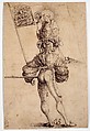 The Bearer of the Banner of the Canton Glarus, Urs Graf (Swiss, Solothurn ca. 1485–1529/30 Basel), Pen and brown ink