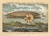 Prince's Aerial Ship. Star of the East!, Norris's Lithography  American, Hand-colored lithograph