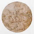 The Crowning with Thorns, Circle of Lucas van Leyden (Netherlandish, Leiden ca. 1494–1533 Leiden), Pen and brown ink, on paper washed pink